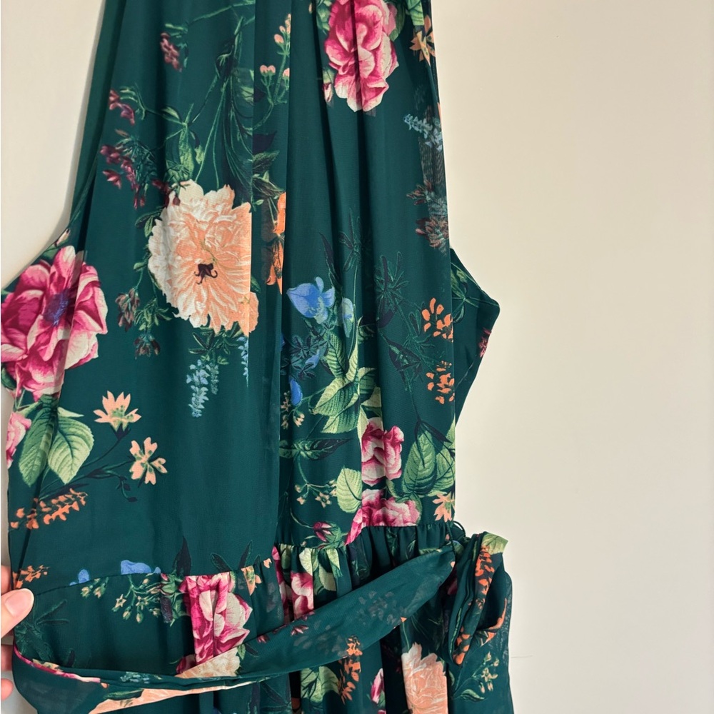 Bundle of Two Eliza J Green and Blue Floral Maxi Dress - Picture 9 of 11